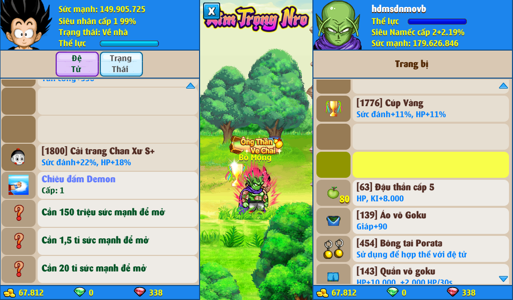 Nick Ngọc Rồng Online VIP giá rẻ, NickDaoQuan.Com, Shop Nick Ngọc Rồng