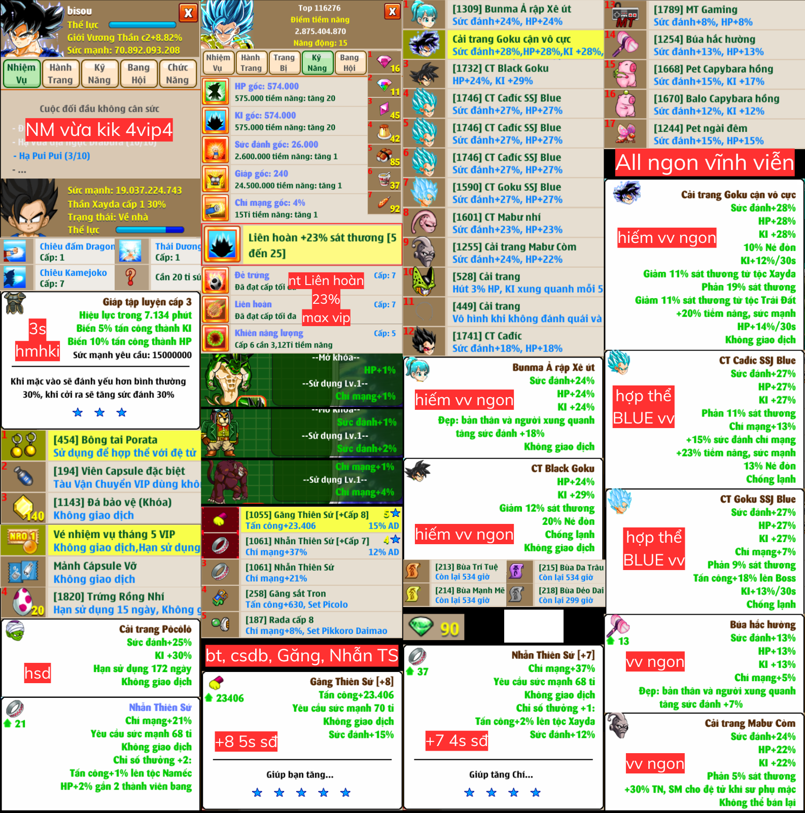 Nick Ngọc Rồng Online VIP giá rẻ, NickDaoQuan.Com, Shop Nick Ngọc Rồng