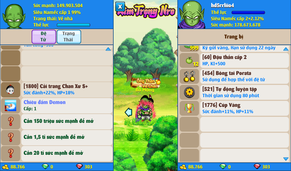 Nick Ngọc Rồng Online VIP giá rẻ, NickDaoQuan.Com, Shop Nick Ngọc Rồng