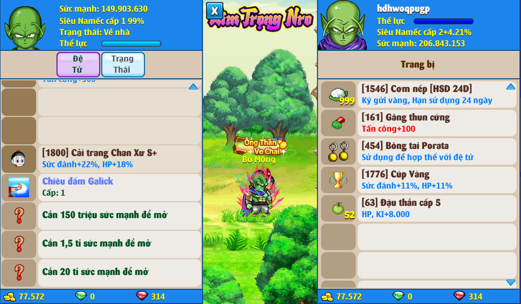 Nick Ngọc Rồng Online VIP giá rẻ, NickDaoQuan.Com, Shop Nick Ngọc Rồng