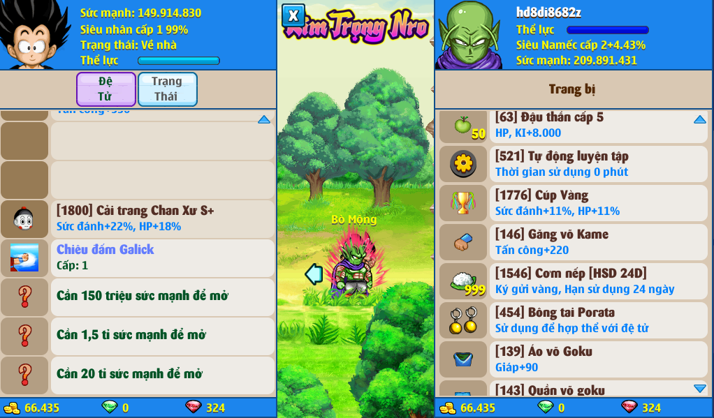 Nick Ngọc Rồng Online VIP giá rẻ, NickDaoQuan.Com, Shop Nick Ngọc Rồng