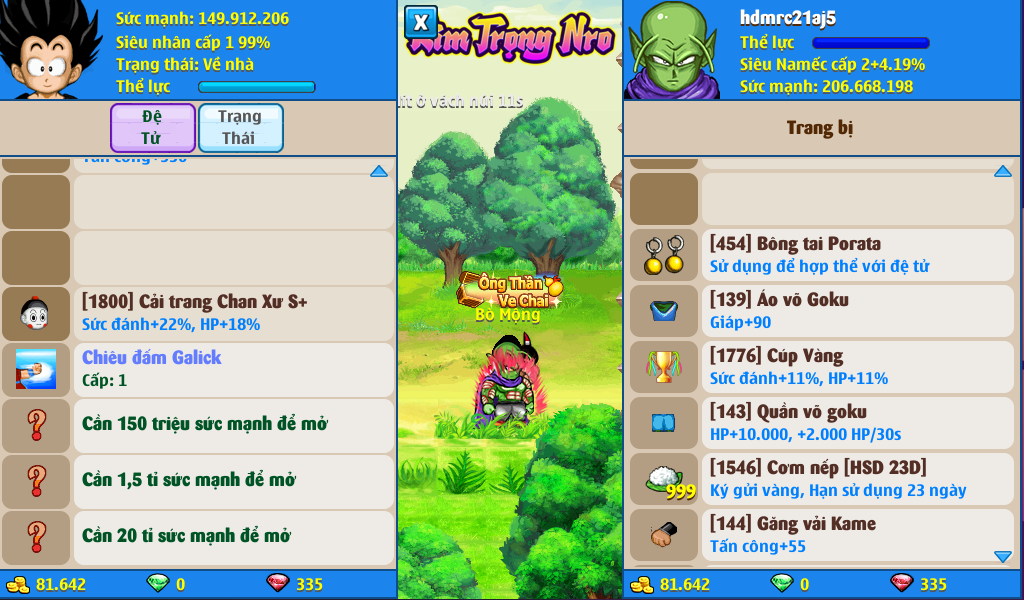 Nick Ngọc Rồng Online VIP giá rẻ, NickDaoQuan.Com, Shop Nick Ngọc Rồng
