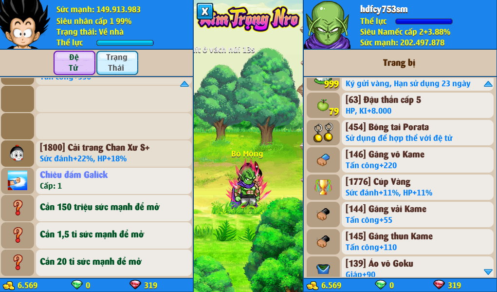 Nick Ngọc Rồng Online VIP giá rẻ, NickDaoQuan.Com, Shop Nick Ngọc Rồng