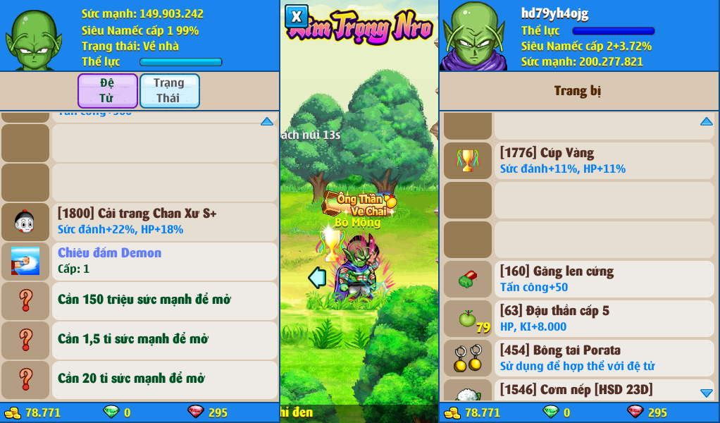 Nick Ngọc Rồng Online VIP giá rẻ, NickDaoQuan.Com, Shop Nick Ngọc Rồng