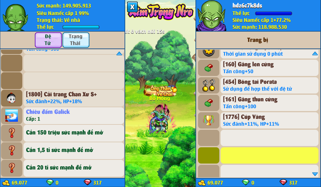 Nick Ngọc Rồng Online VIP giá rẻ, NickDaoQuan.Com, Shop Nick Ngọc Rồng