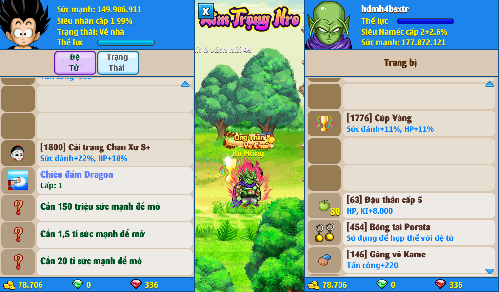 Nick Ngọc Rồng Online VIP giá rẻ, NickDaoQuan.Com, Shop Nick Ngọc Rồng
