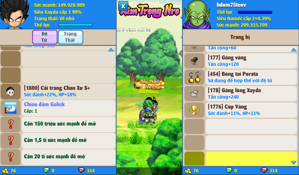 Nick Ngọc Rồng Online VIP giá rẻ, NickDaoQuan.Com, Shop Nick Ngọc Rồng