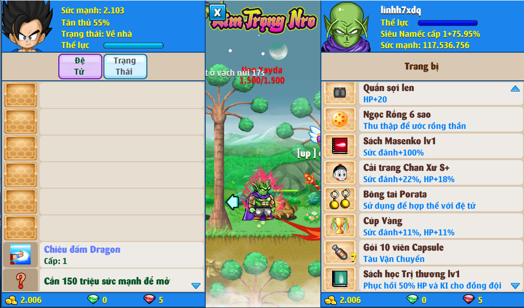 Nick Ngọc Rồng Online VIP giá rẻ, NickDaoQuan.Com, Shop Nick Ngọc Rồng