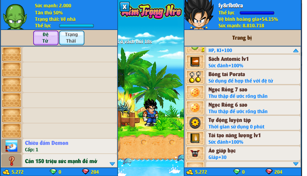 Nick Ngọc Rồng Online VIP giá rẻ, NickDaoQuan.Com, Shop Nick Ngọc Rồng