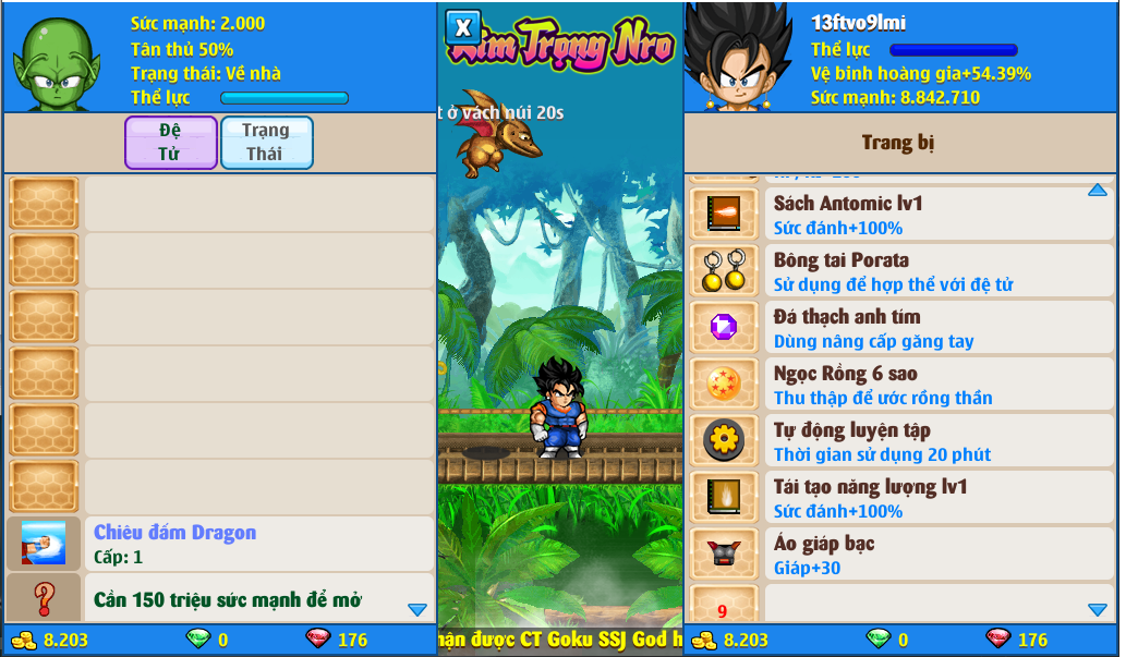 Nick Ngọc Rồng Online VIP giá rẻ, NickDaoQuan.Com, Shop Nick Ngọc Rồng