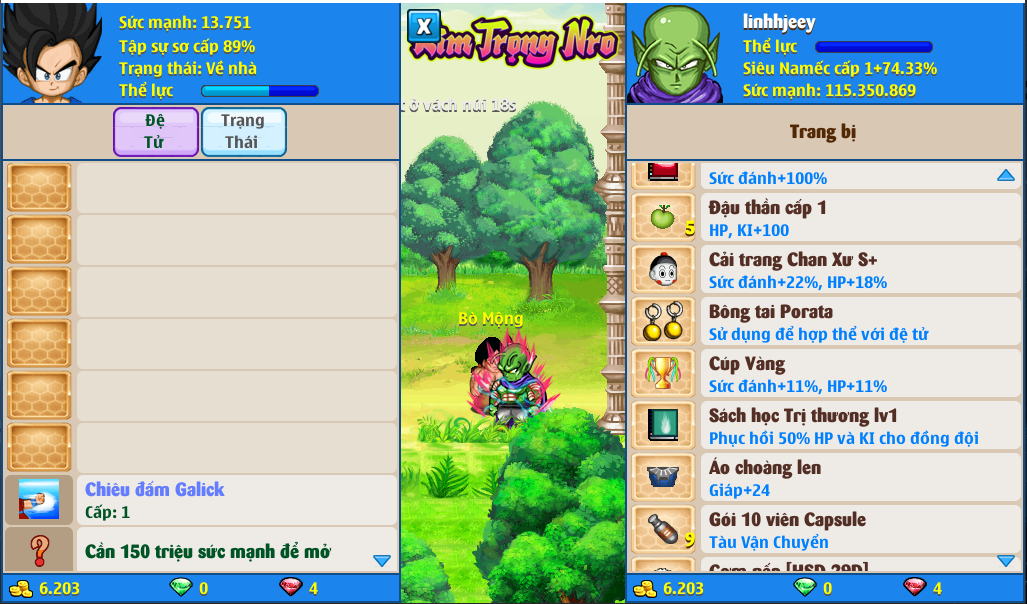 Nick Ngọc Rồng Online VIP giá rẻ, NickDaoQuan.Com, Shop Nick Ngọc Rồng