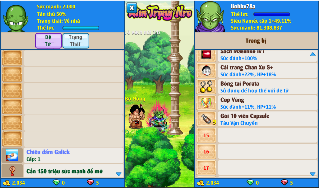 Nick Ngọc Rồng Online VIP giá rẻ, NickDaoQuan.Com, Shop Nick Ngọc Rồng