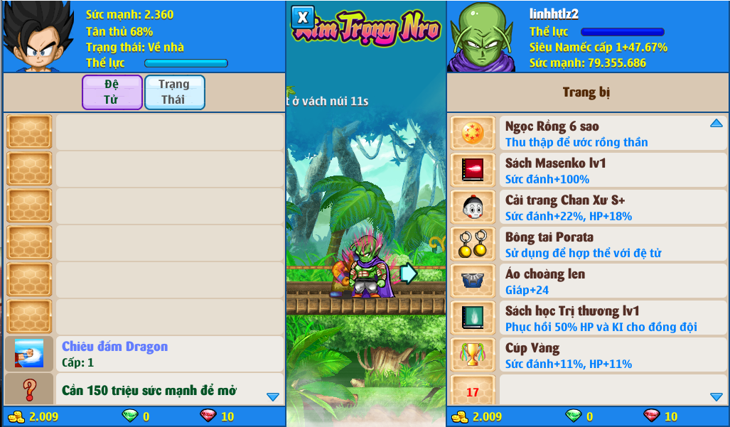 Nick Ngọc Rồng Online VIP giá rẻ, NickDaoQuan.Com, Shop Nick Ngọc Rồng