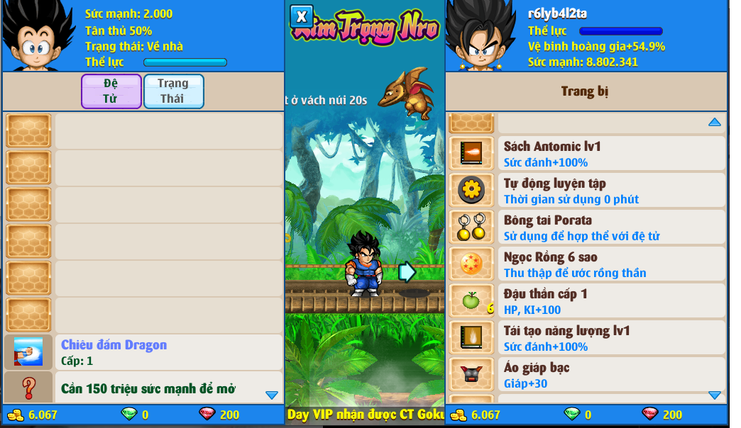 Nick Ngọc Rồng Online VIP giá rẻ, NickDaoQuan.Com, Shop Nick Ngọc Rồng