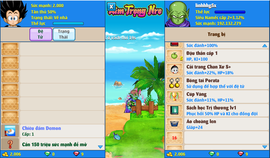 Nick Ngọc Rồng Online VIP giá rẻ, NickDaoQuan.Com, Shop Nick Ngọc Rồng