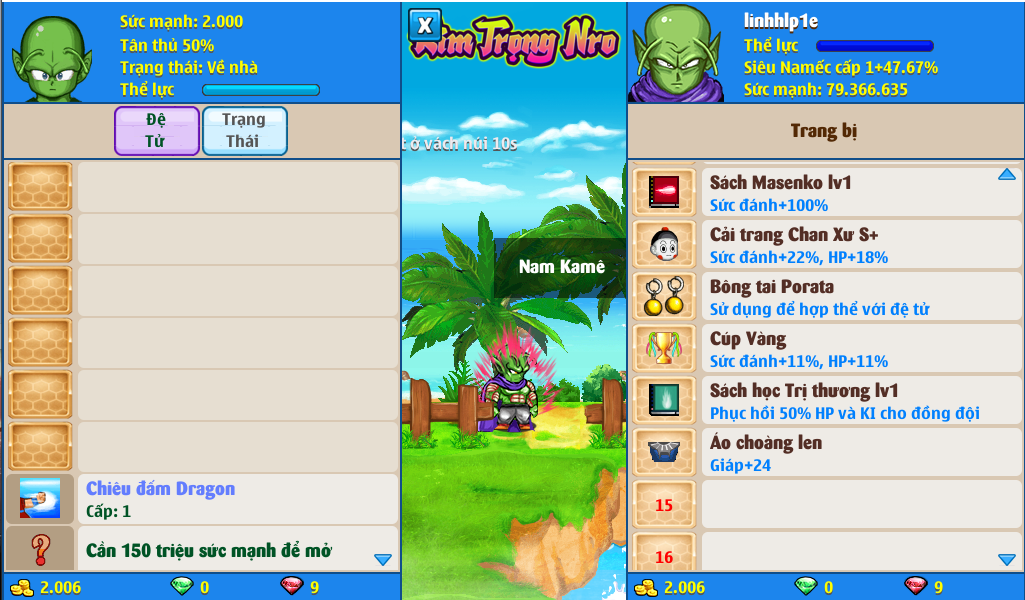 Nick Ngọc Rồng Online VIP giá rẻ, NickDaoQuan.Com, Shop Nick Ngọc Rồng