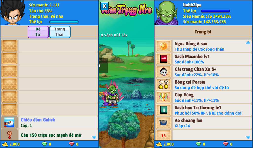 Nick Ngọc Rồng Online VIP giá rẻ, NickDaoQuan.Com, Shop Nick Ngọc Rồng