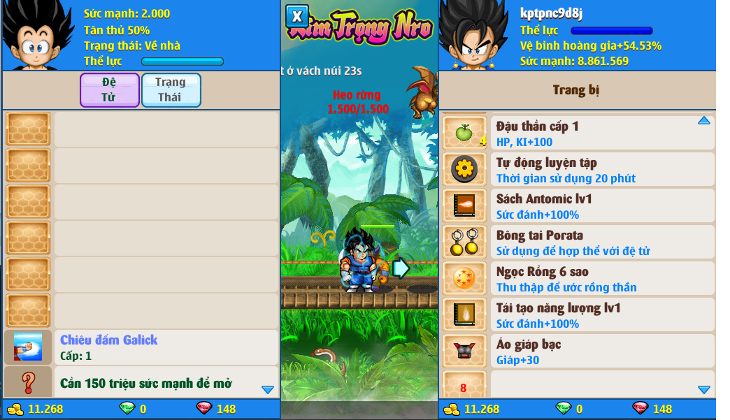 Nick Ngọc Rồng Online VIP giá rẻ, NickDaoQuan.Com, Shop Nick Ngọc Rồng