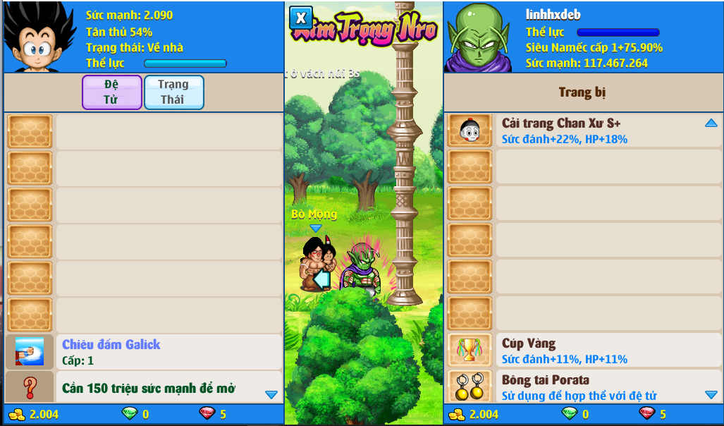 Nick Ngọc Rồng Online VIP giá rẻ, NickDaoQuan.Com, Shop Nick Ngọc Rồng
