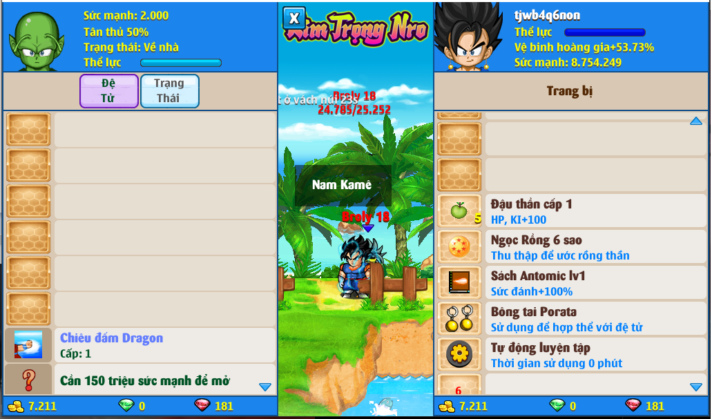 Nick Ngọc Rồng Online VIP giá rẻ, NickDaoQuan.Com, Shop Nick Ngọc Rồng
