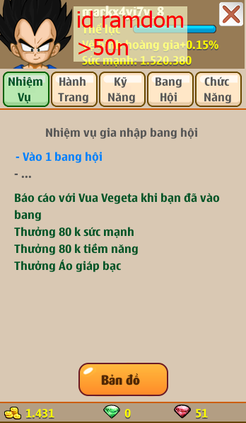 Nick Ngọc Rồng Online VIP giá rẻ, NickDaoQuan.Com, Shop Nick Ngọc Rồng