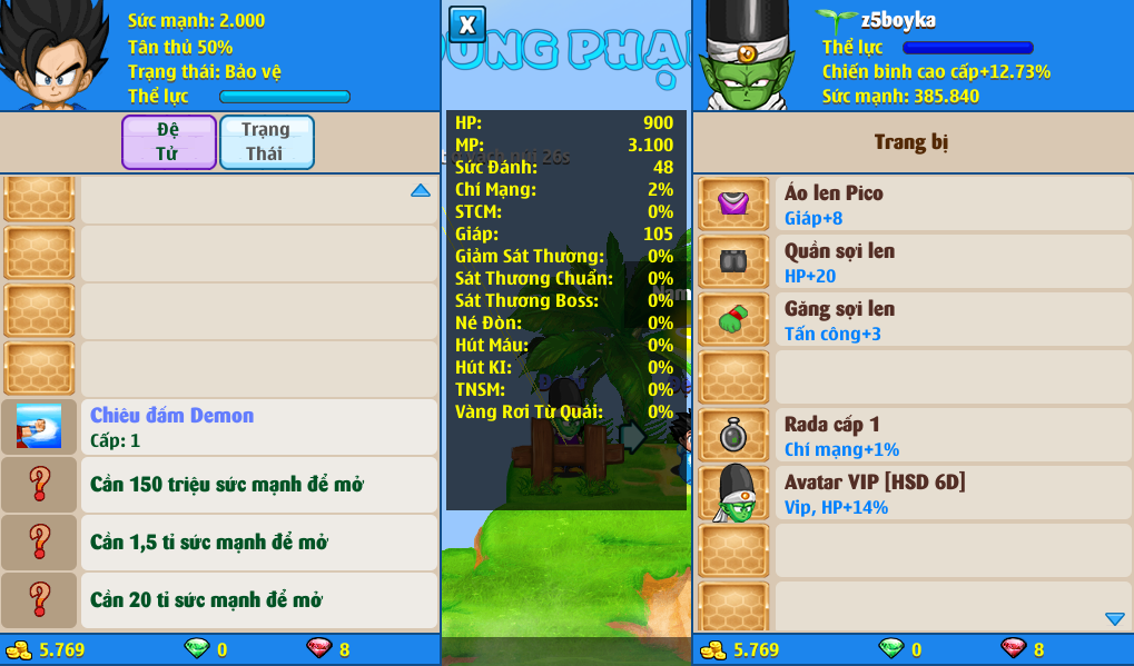 Nick Ngọc Rồng Online VIP giá rẻ, NickDaoQuan.Com, SHOP Ngọc Rồng