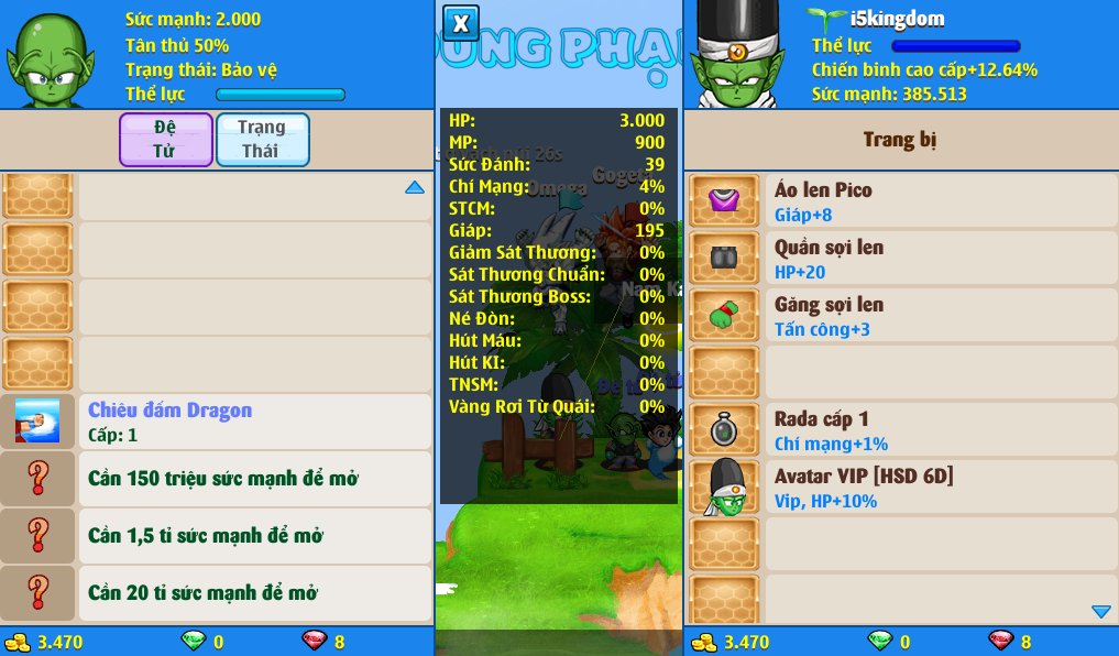 Nick Ngọc Rồng Online VIP giá rẻ, NickDaoQuan.Com, SHOP Ngọc Rồng