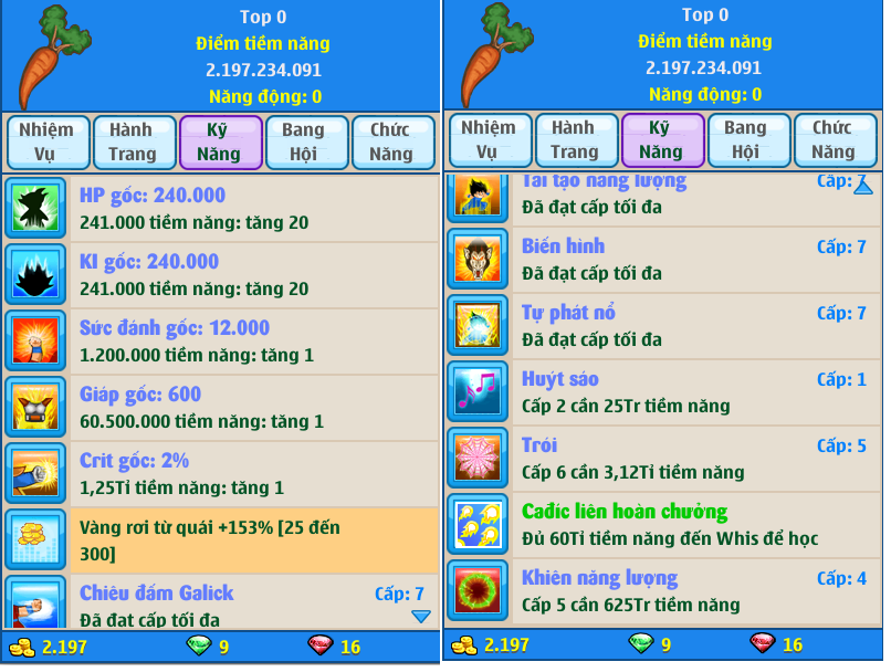 Nick Ngọc Rồng Online VIP giá rẻ, NickDaoQuan.Com, Shop Nick Ngọc Rồng
