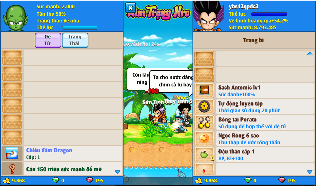 Nick Ngọc Rồng Online VIP giá rẻ, NickDaoQuan.Com, Shop Nick Ngọc Rồng