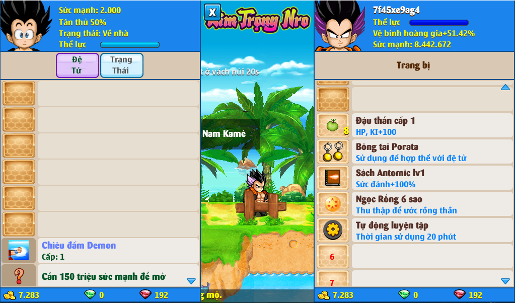 Nick Ngọc Rồng Online VIP giá rẻ, NickDaoQuan.Com, Shop Nick Ngọc Rồng