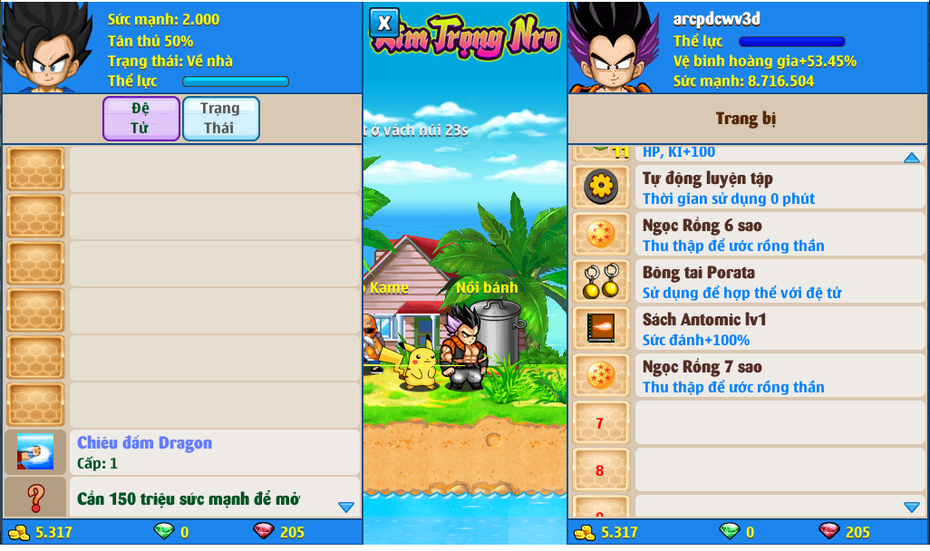 Nick Ngọc Rồng Online VIP giá rẻ, NickDaoQuan.Com, Shop Nick Ngọc Rồng