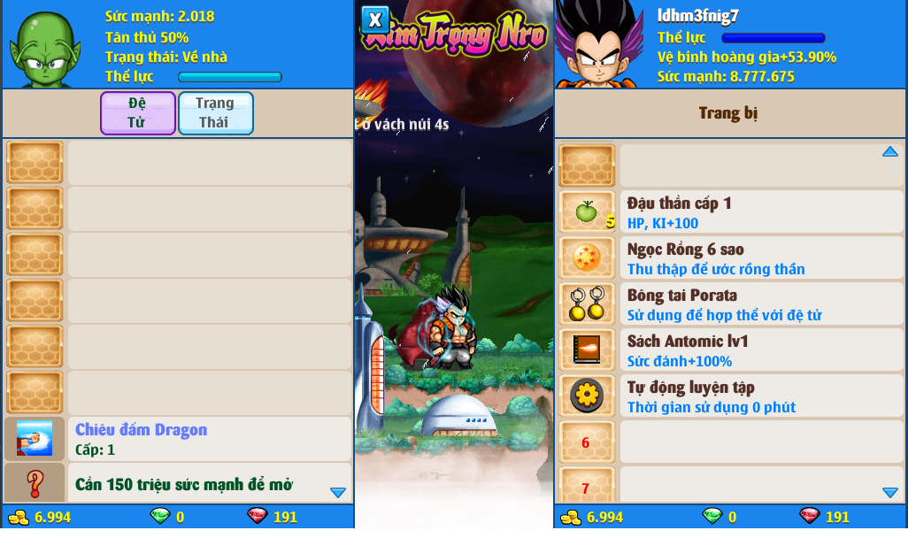 Nick Ngọc Rồng Online VIP giá rẻ, NickDaoQuan.Com, Shop Nick Ngọc Rồng