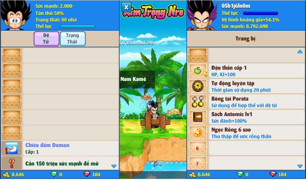 Nick Ngọc Rồng Online VIP giá rẻ, NickDaoQuan.Com, Shop Nick Ngọc Rồng