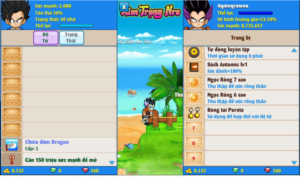 Nick Ngọc Rồng Online VIP giá rẻ, NickDaoQuan.Com, Shop Nick Ngọc Rồng