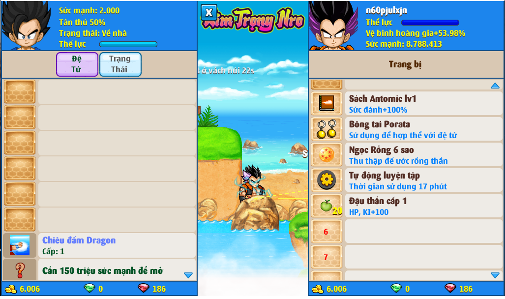 Nick Ngọc Rồng Online VIP giá rẻ, NickDaoQuan.Com, Shop Nick Ngọc Rồng