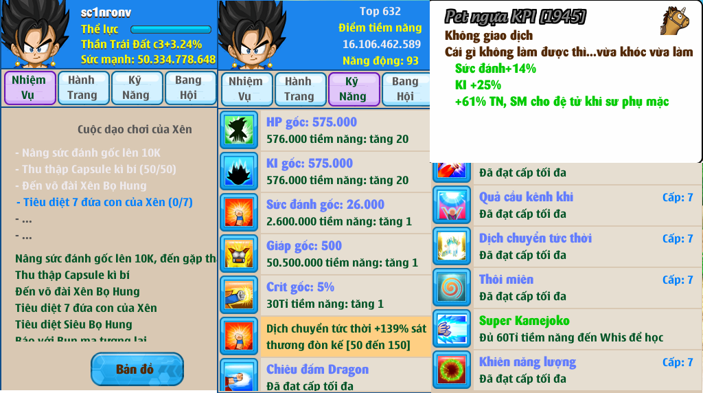 Nick Ngọc Rồng Online VIP giá rẻ, NickDaoQuan.Com, Shop Nick Ngọc Rồng