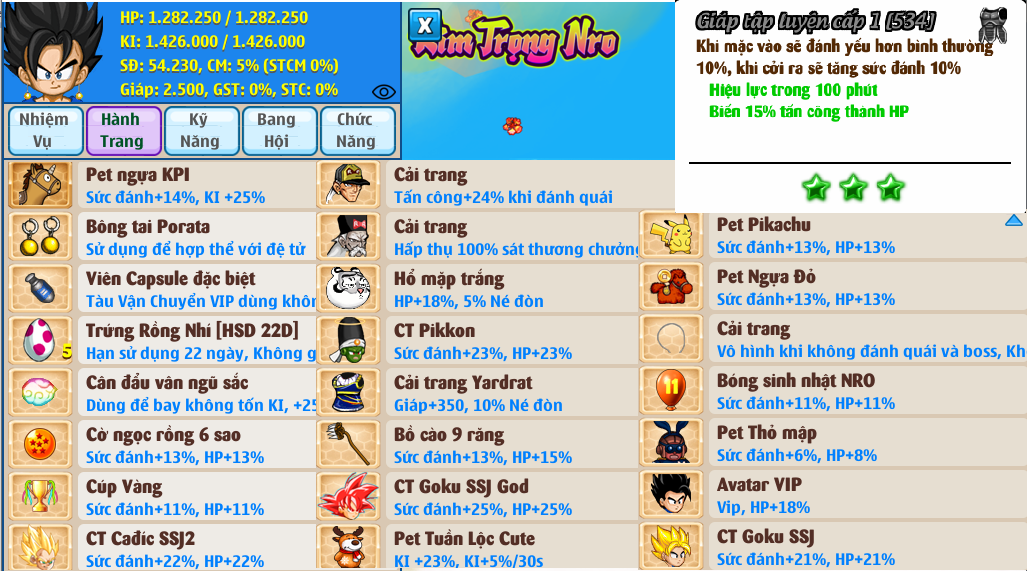 Nick Ngọc Rồng Online VIP giá rẻ, NickDaoQuan.Com, Shop Nick Ngọc Rồng