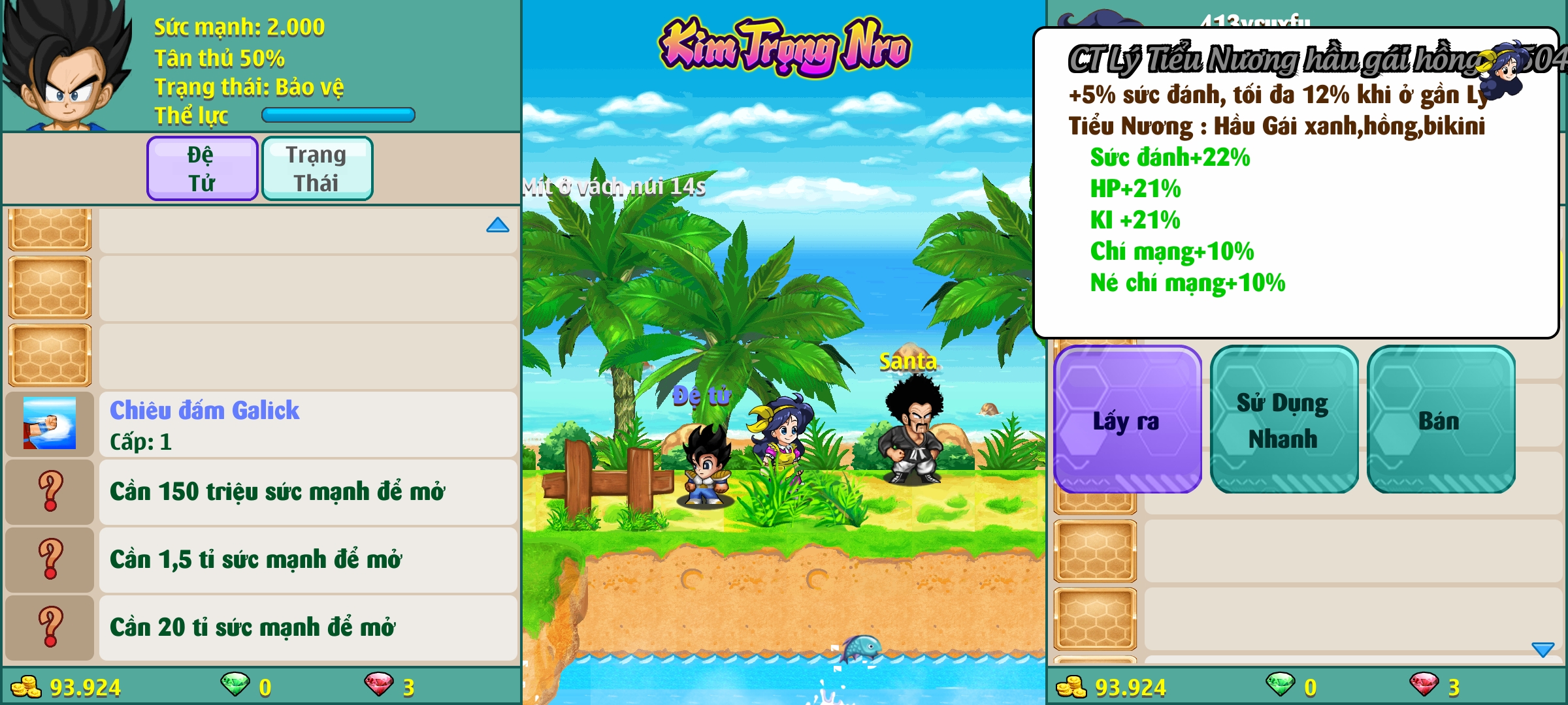 Nick Ngọc Rồng Online VIP giá rẻ, NickDaoQuan.Com, SHOP Ngọc Rồng