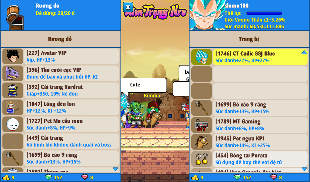 Nick Ngọc Rồng Online VIP giá rẻ, NickDaoQuan.Com, SHOP Ngọc Rồng