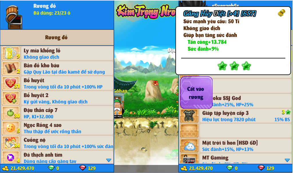 Nick Ngọc Rồng Online VIP giá rẻ, NickDaoQuan.Com, SHOP Ngọc Rồng