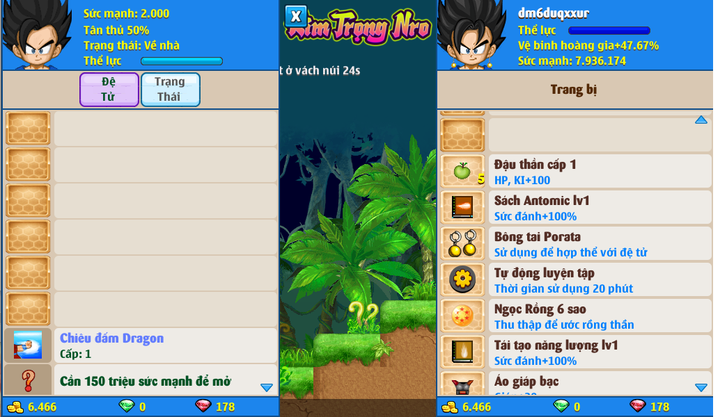 Nick Ngọc Rồng Online VIP giá rẻ, NickDaoQuan.Com, Shop Nick Ngọc Rồng