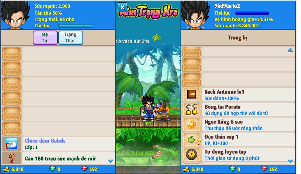 Nick Ngọc Rồng Online VIP giá rẻ, NickDaoQuan.Com, Shop Nick Ngọc Rồng