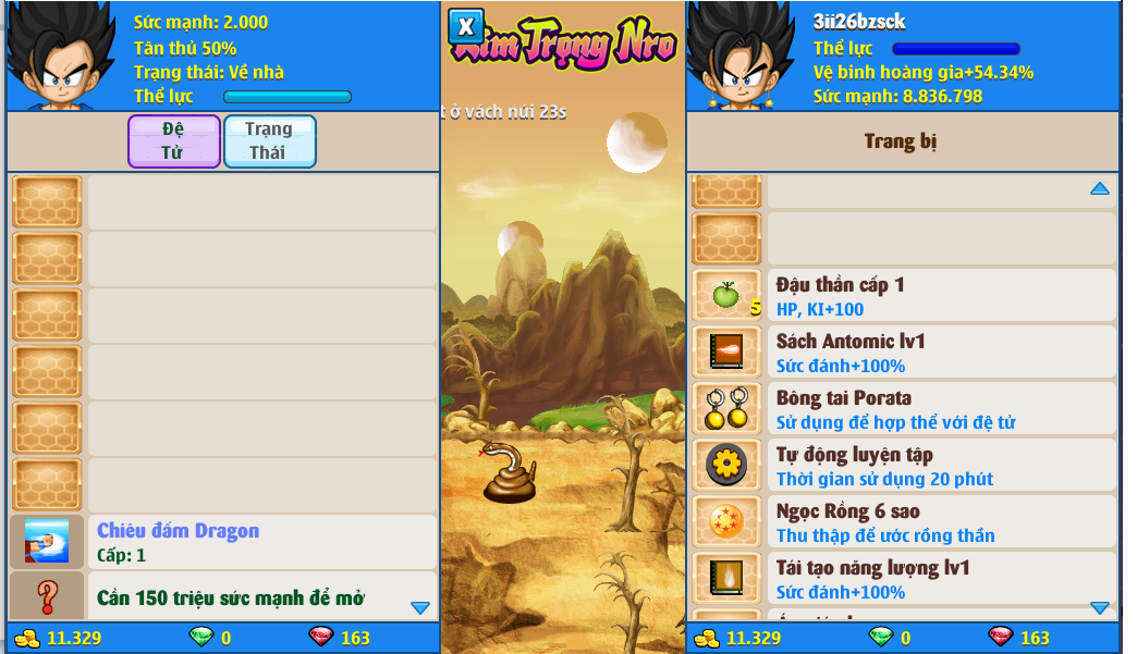 Nick Ngọc Rồng Online VIP giá rẻ, NickDaoQuan.Com, Shop Nick Ngọc Rồng