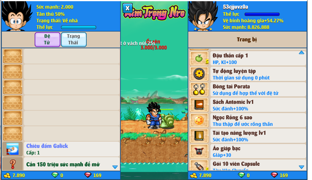 Nick Ngọc Rồng Online VIP giá rẻ, NickDaoQuan.Com, Shop Nick Ngọc Rồng