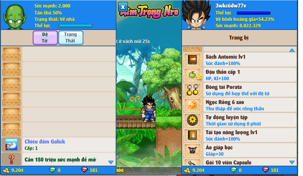 Nick Ngọc Rồng Online VIP giá rẻ, NickDaoQuan.Com, Shop Nick Ngọc Rồng