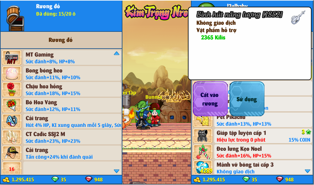 Nick Ngọc Rồng Online VIP giá rẻ, NickDaoQuan.Com, SHOP Ngọc Rồng