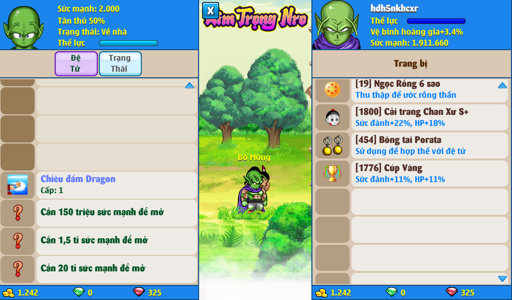 Nick Ngọc Rồng Online VIP giá rẻ, NickDaoQuan.Com, Shop Nick Ngọc Rồng