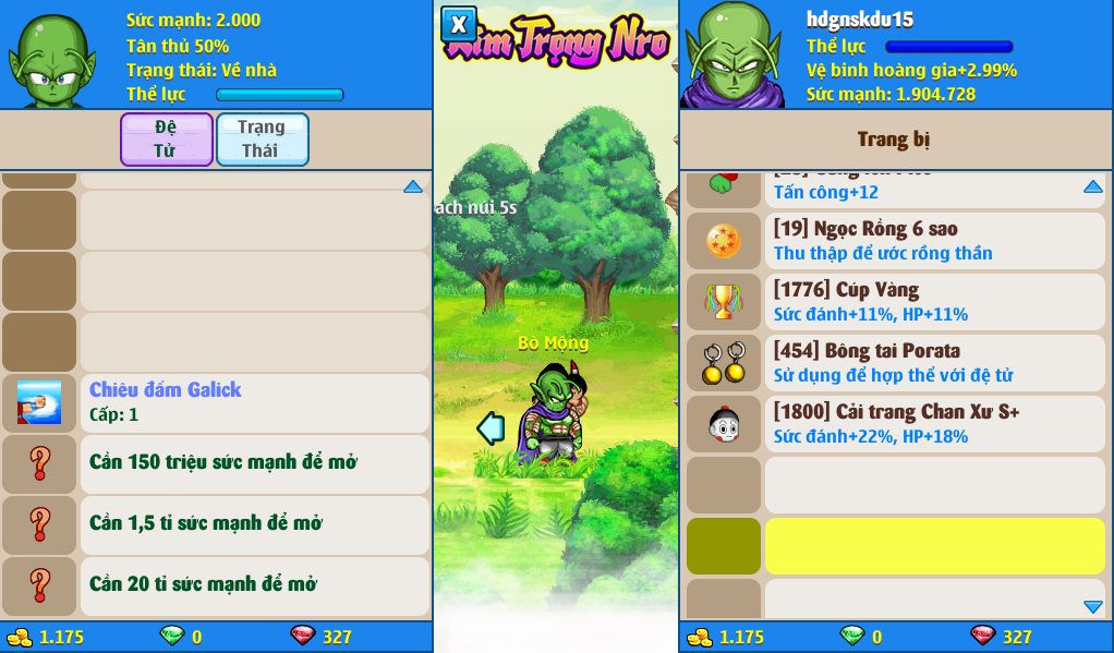 Nick Ngọc Rồng Online VIP giá rẻ, NickDaoQuan.Com, Shop Nick Ngọc Rồng