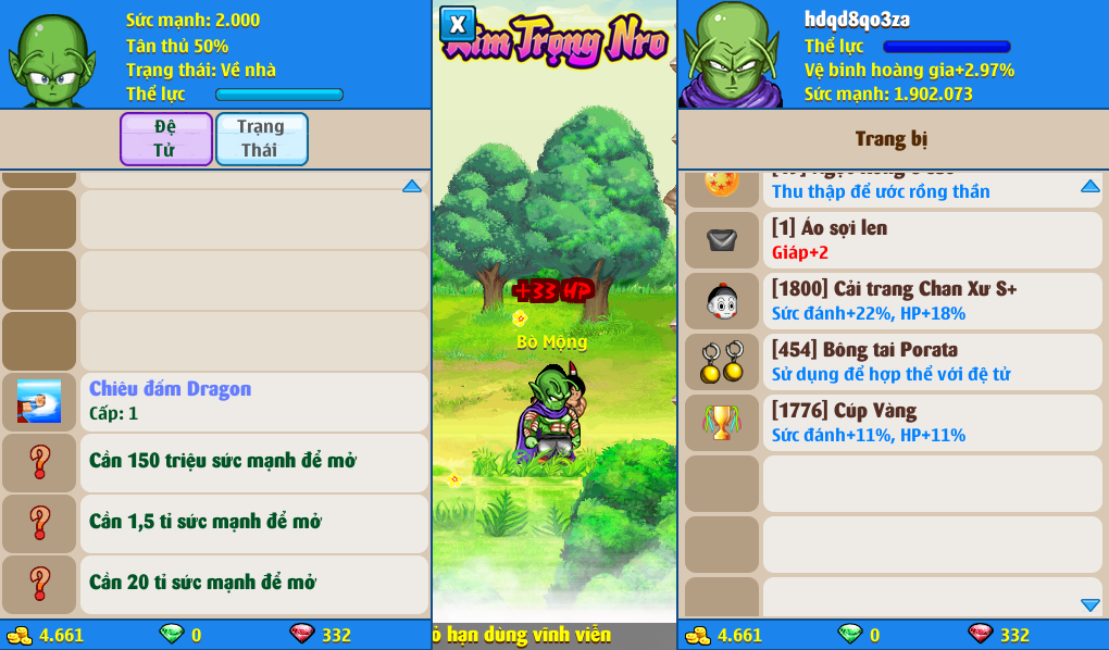 Nick Ngọc Rồng Online VIP giá rẻ, NickDaoQuan.Com, Shop Nick Ngọc Rồng