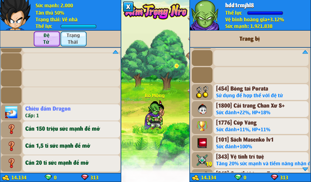 Nick Ngọc Rồng Online VIP giá rẻ, NickDaoQuan.Com, Shop Nick Ngọc Rồng